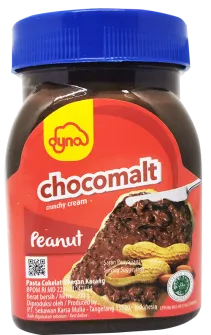 Dyna Selai Cokelat Chocomalt Crunchy Cream Peanut chocomalt crunchy cream peanut