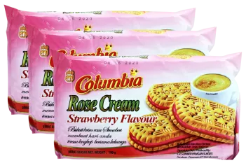 Biscuit Columbia ROSE CREAM STRAWBERRY rose cream strawberry 1