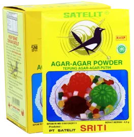 Satelit Agar-agar SATELIT SRITI AGARAGAR PUTIH satelit sriti agar agar putih