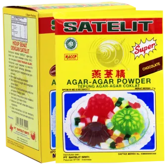 Satelit Agar-agar SATELIT SUPER AGARAGAR COKLAT satelit super agar agar coklat