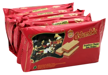 Biscuit Columbia WAFER STRAWBERRY 10GR 8X20 wafer strawberry 10 gr 8x20 4